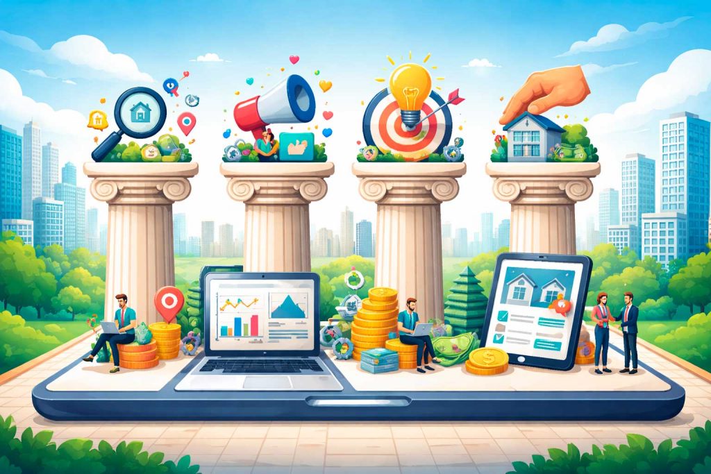 Pilares que mais geram resultado no marketing digital imobiliário